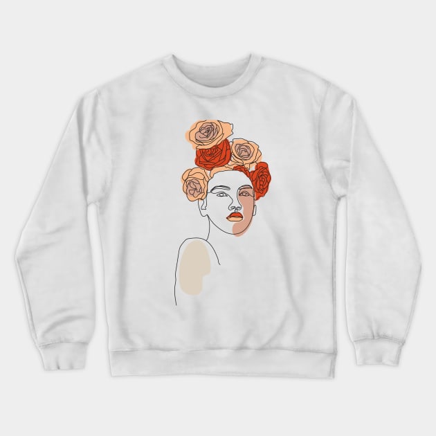 Flower Head Crewneck Sweatshirt by O3Wears